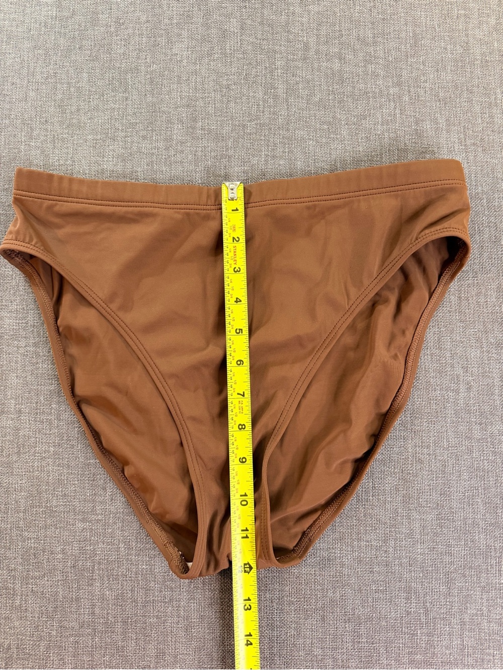 High-Waist Bikini Bottoms — Red and Brown set of 2 High Rise - Picture 3 of 11